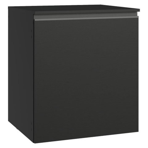 Balcão de Cozinha 60 Cm 1 Porta Suspenso Preto Nice Madesa Preto