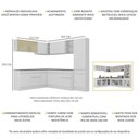 Ver imagem 5 de Armário De Cozinha Completa De Canto Mp2100.891 Branco