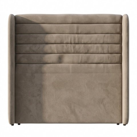 Cabeceira Estofada para Cama Box Casal Padrão Sasha 140cm Moderna Suede Bege - Abmaza