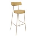 Ver imagem 3 de Kit 06 Banquetas Alta Bar Cozinha Sala de Jantar Aço Milão Arena L02 Couríssimo Fendi - Lyam Decor