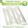 Telha Pet Transparente Tradição Tegula 291 Kit 11 Telha(S) - 2