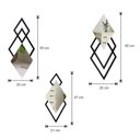 Ver imagem 4 de Espelho decorativo de parede Premium Trio Genova