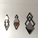 Ver imagem 5 de Espelho decorativo de parede Premium Trio Genova