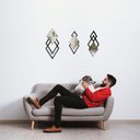 Ver imagem 3 de Espelho decorativo de parede Premium Trio Genova