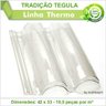 Telha Pet Transparente Tradição Tegula 291 Kit 20 Telha(S) - 2