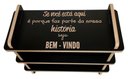 Ver imagem 3 de Sapateira Banco para Hall de Entrada com Frase no Tampo