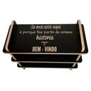 Ver imagem 3 de Sapateira Banco para Hall de Entrada com Frase no Tampo