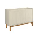 Ver imagem 4 de Buffet Balcão 120cm Sala com 3 Portas Flip 1.2 Patrimar Off White