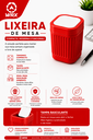 Ver imagem 1 de Lixeira de Mesa Compacta com Tampa Basculante:Vermelho
