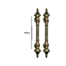 Puxador Duplo para Portas Estilo Colonial Jd 33cm Ouro Velho - 6