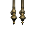 Ver imagem 4 de Puxador Duplo para Portas Estilo Colonial Jd 33cm Ouro Velho