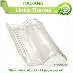 Telha PET Italiana 260 Kit 2 telha(s) - 2