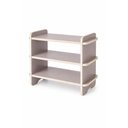 Ver imagem 1 de Sapateira Mdf 3 Prateleiras 52cm Organizador Multiuso Compacta Cor:bege