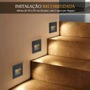 Ver imagem 4 de 10 Balizador Preto de Parede Embutido Externo Lup51