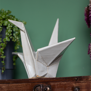 Tsuru em cerâmica / Origami / Escultura