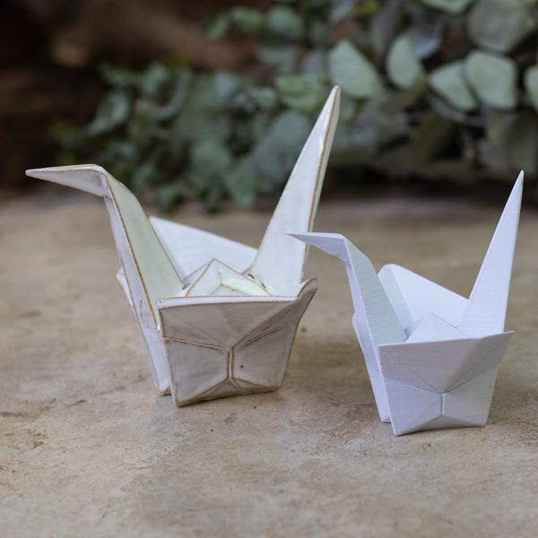Tsuru em cerâmica / Origami / Escultura - 3