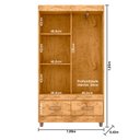 Ver imagem 5 de Guarda Roupa Solteiro 2 Portas Ambiente 20022 Freijó Carbono Flex – Araplac