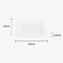 Ver imagem 3 de Painel Plafon Led Recuado Embutir Kais 22x22 18w Luz Quente Nordecor St3145-branco