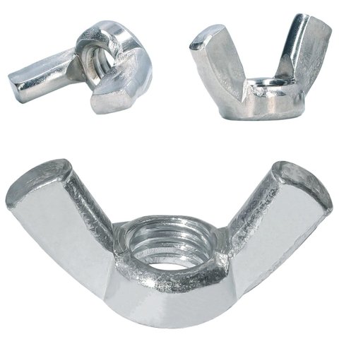 Porca Borboleta M8 Din 315 Ma-1,25 Zinco Branco - 50un