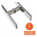 Ver imagem 5 de Puxador Aço Inox 304 45cm (30cm entre Furos) Barra Chata Porta Vidro Madeira Portão