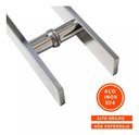 Ver imagem 5 de Puxador Aço Inox 304 45cm (30cm entre Furos) Barra Chata Porta Vidro Madeira Portão