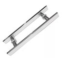 Ver imagem 1 de Puxador Aço Inox 304 45cm (30cm entre Furos) Barra Chata Porta Vidro Madeira Portão