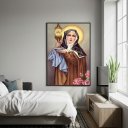 Ver imagem 1 de Quadro Decorativo Santa Clara - 70x50cm:moldura Branca