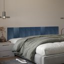 Ver imagem 1 de Kit 10 Placas Cabeceira Modular Estofada Autocolante King - Azul