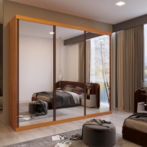 Guarda-Roupa Casal 3 Portas e 6 Gavetas Taylor Crystal Bom Pastor