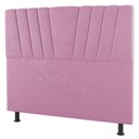 Ver imagem 1 de Cabeceira Cama Box Solteiro Dublin 100cm Suede Rosa - Desk Design