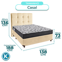 Ver imagem 3 de Kit Cama Box + Cabeceira + Colchão Casal D33 - Iso100 - Ortobom