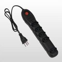 Ver imagem 1 de Filtro De Linha 5 Tomadas Bivolt Preto Force Line 5001