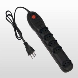 Filtro De Linha 5 Tomadas Bivolt Preto Force Line 5001 - 2