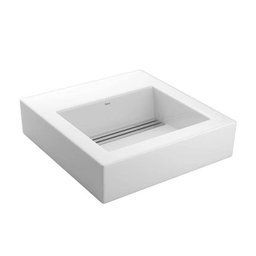 Cuba de Sobrepor Retangular Branca com Mesa e Válvula Oculta 41x42,5cm L1042 - Deca - 3