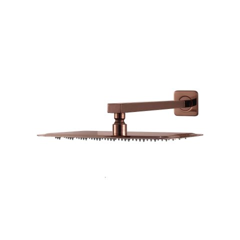 Ducha Chuveiro Retangular Inox 28x18cm São Luís Pingoo.casa - Dourado Rose