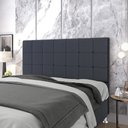Ver imagem 1 de Cabeceira Áurea 195 para Cama King A-019 Couro Azul Aradecor