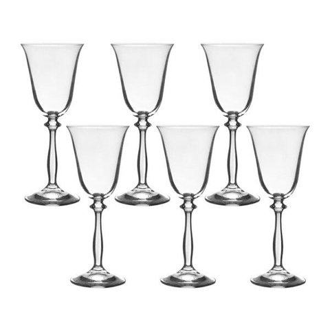 Jogo 6 Tçs Cristal Ecol V.bco 185ml Angela - Full Fit