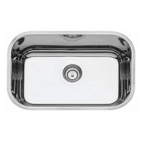 Cuba Simples para Cozinha Retangular Inox Aisi com Válvula Cromado/Brilhante - Tramontina 94022/202