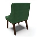 Ver imagem 5 de Cadeira de Jantar Liz Veludo Verde Base Fixa Madeira Tabaco - D'Ross