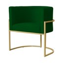 Ver imagem 3 de Poltrona Decorativa Luana Requinte Suede Cores - DS Estofados - Verde