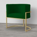 Ver imagem 6 de Poltrona Decorativa Luana Requinte Suede Cores - DS Estofados - Verde