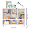 Ver imagem 2 de Nicho Organizador sem Gavetas com Rodízio Roterdã Q01 - ADJ Decor NICHO ORGANIZADOR NICHO DECORATIVO