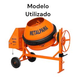 Mola do Varão da Betoneira 400lt Rental Laranja Metalpama - 2
