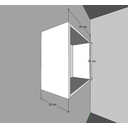 Ver imagem 4 de Nicho Branco de Parede em MDF – Simples, Elegante e Funcional