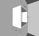 Ver imagem 4 de Nicho Branco de Parede em MDF – Simples, Elegante e Funcional