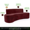 Ver imagem 5 de Sofá 3 Lugares 210cm Mônaco Veludo Marsala - Nexta Casa