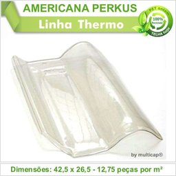 Telha PET Americana Perkus 375 Kit 17 Telha(s) - 2