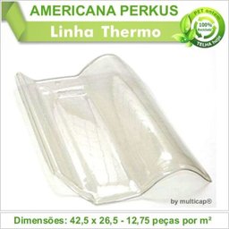 Telha PET Americana Perkus 375 Kit 24 Telha(s) - 2 Telha PET Americana Perkus 375 Kit 24 Telha(s) - 2