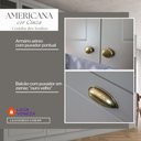 Ver imagem 3 de Balcão com Ilha Gourmet 3 Portas com Tampo Americana Henn - Cinza /nature