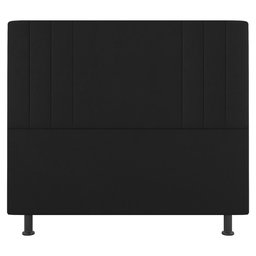 Cabeceira Cama Box Casal Grace 140cm Suede Preto - Desk Design - 3